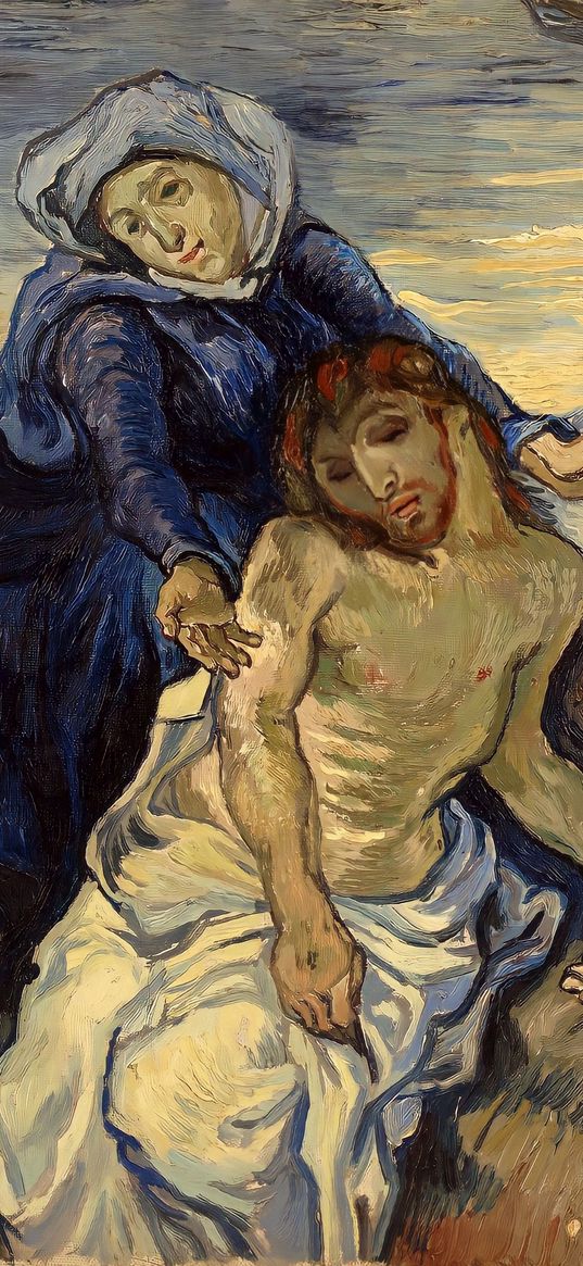 pieta, vincent van gogh, painting, art