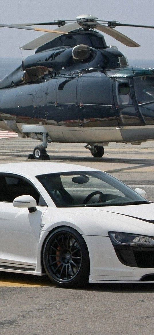 audi, auto, car, helicopter, style