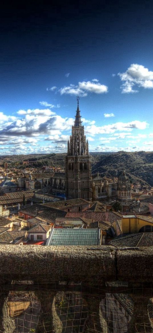 city, rocks, sky, style, architecture