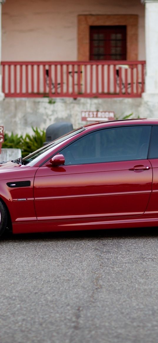 red, e46, profile, m3, bmw