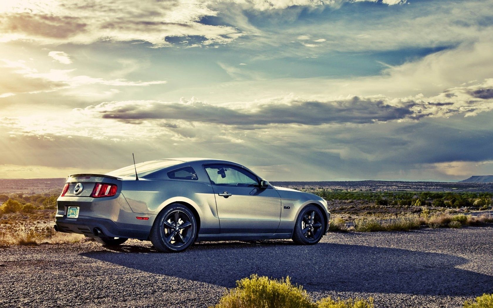 mustang, coupe, road, ford