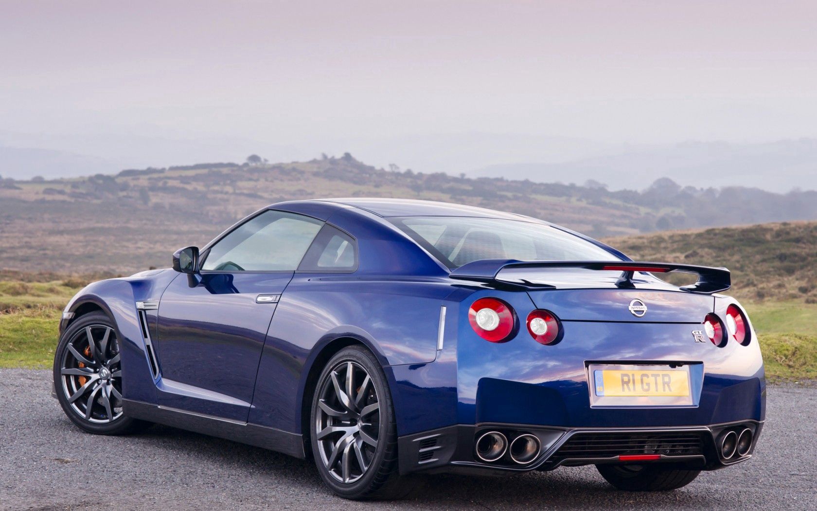 blue, wheels, exhaust, sky, nissan