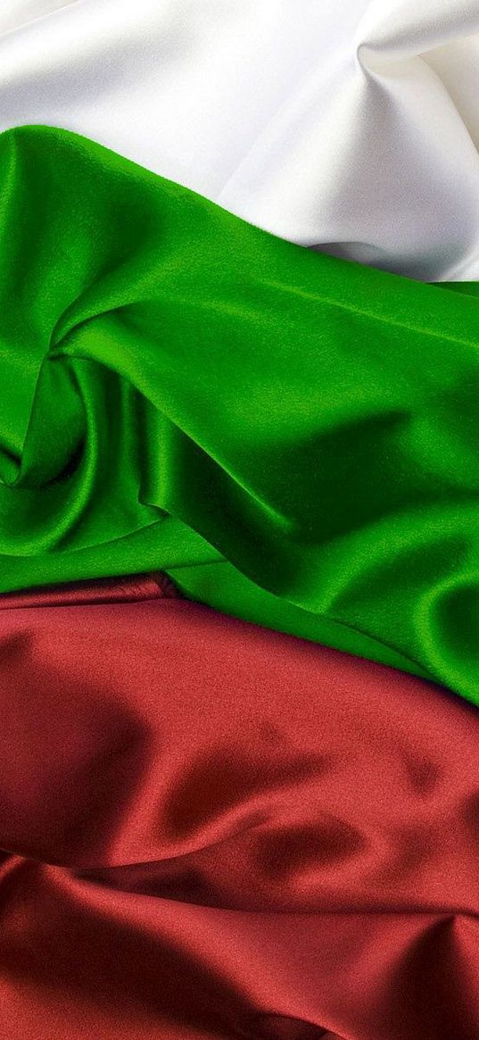 flag, green, white, red, silk