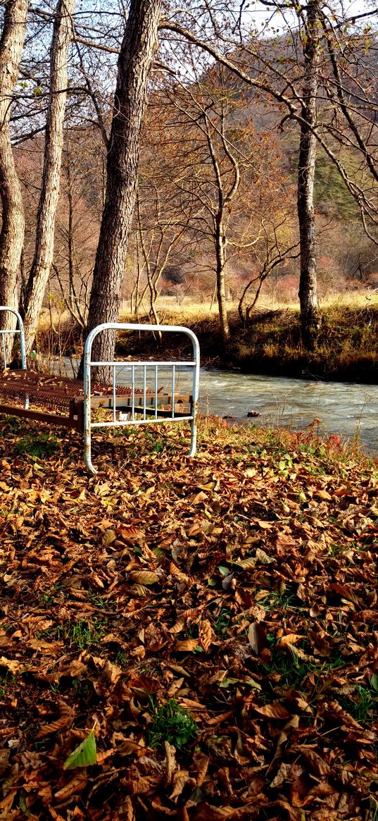 village, nature, autumn, georgia, bed