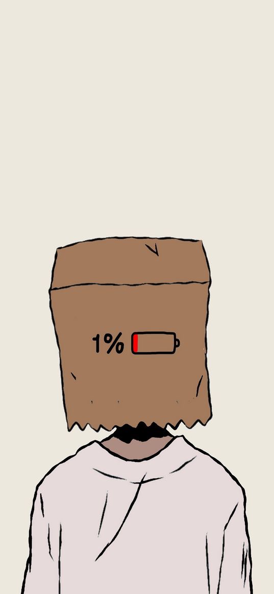 guy, package, charging, one percent, art