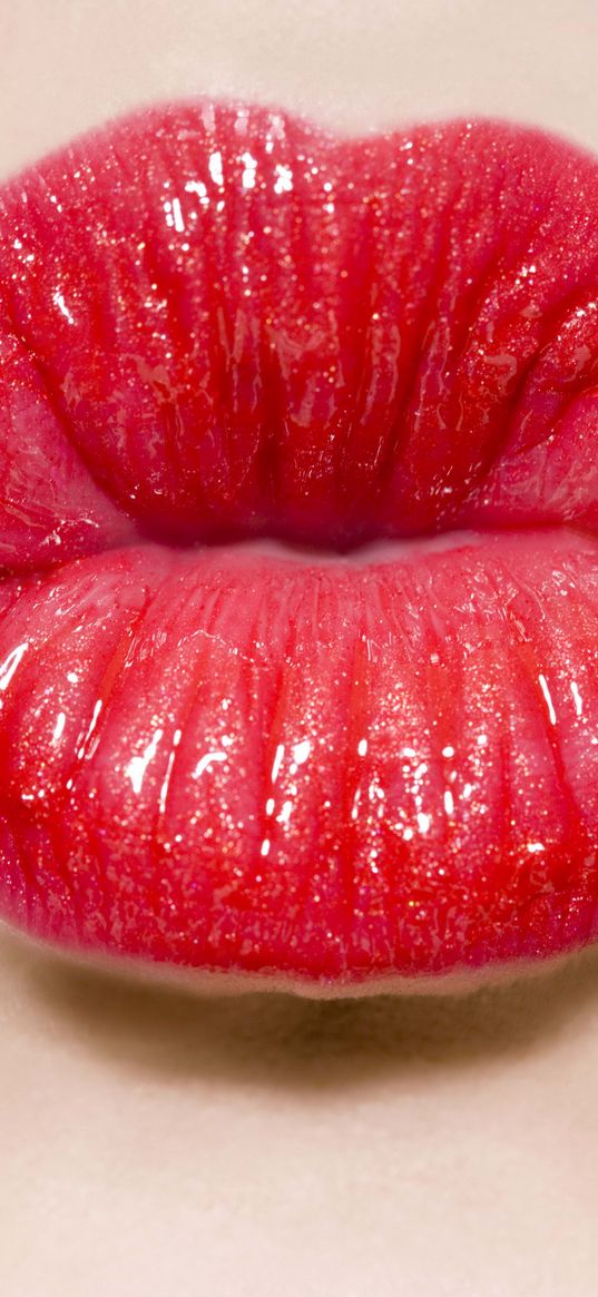 lips, kiss, girl, lipstick, close-up