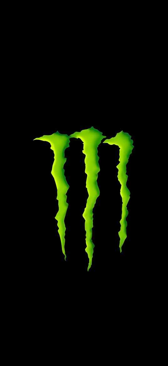 monster energy, energetik, green, logo, scratches