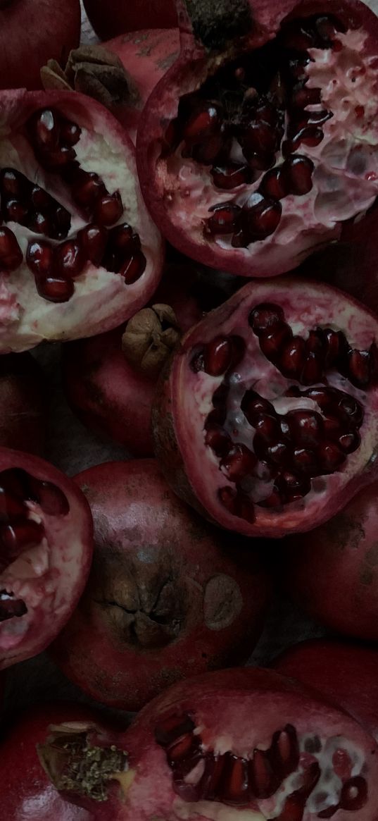 pomegranate, fruit, background, natural, grain