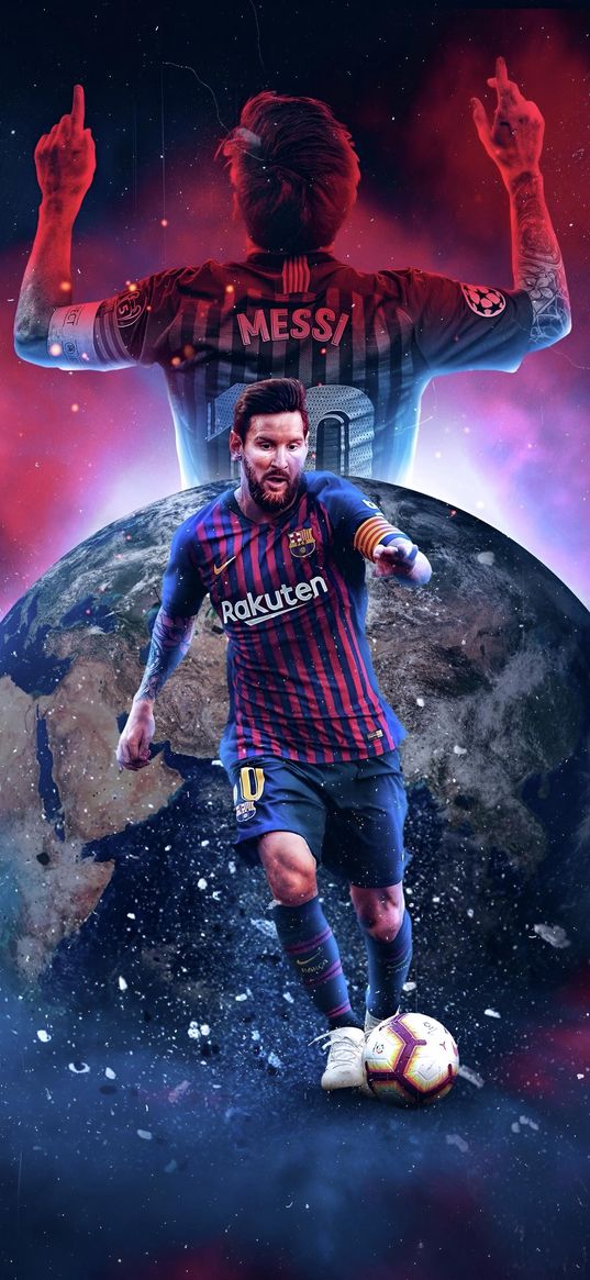 soccer, soccer player, lionel messi, globe