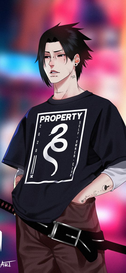 sasuke uchiha, anime boys, anime, naruto shippuden, fanart