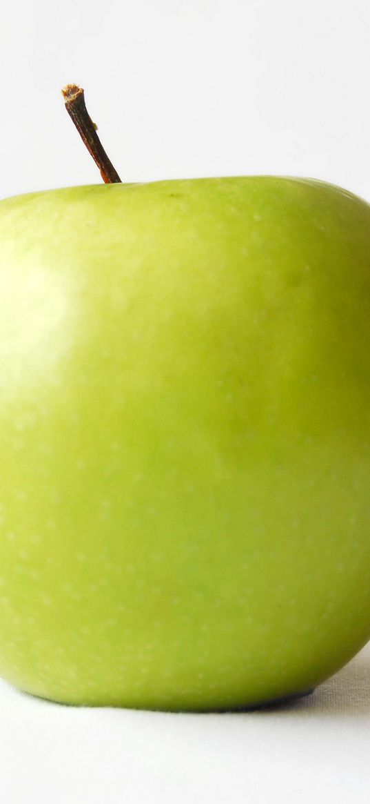 apple, white background, fruit