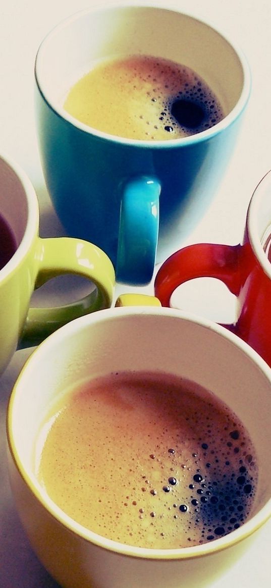 mugs, color, drink