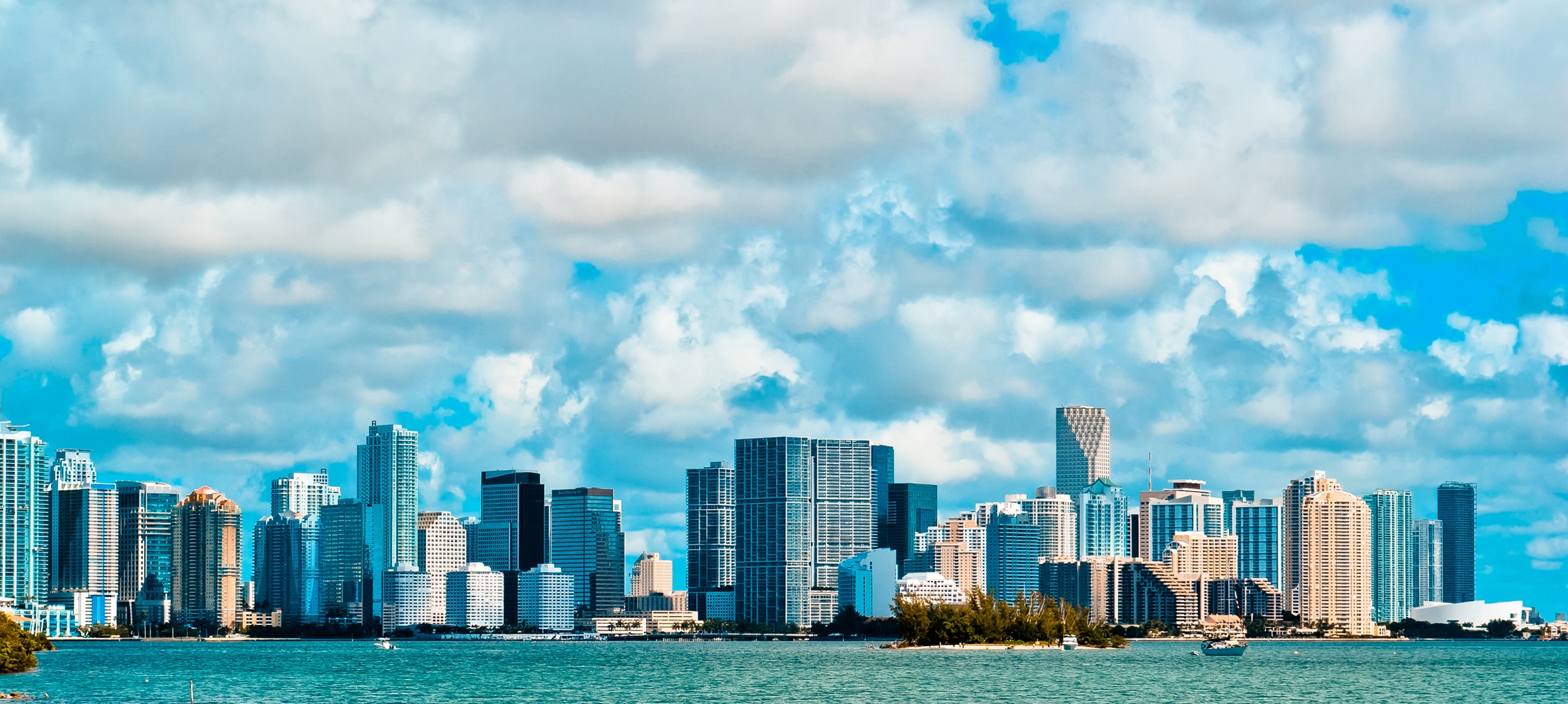 miami, usa, america, miami beach, sky, clouds, buildings, flats, florida