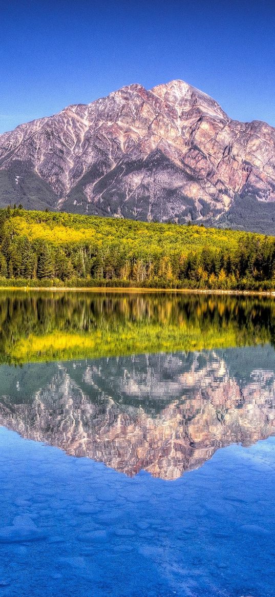 mountain, lake, landscape, beautifully