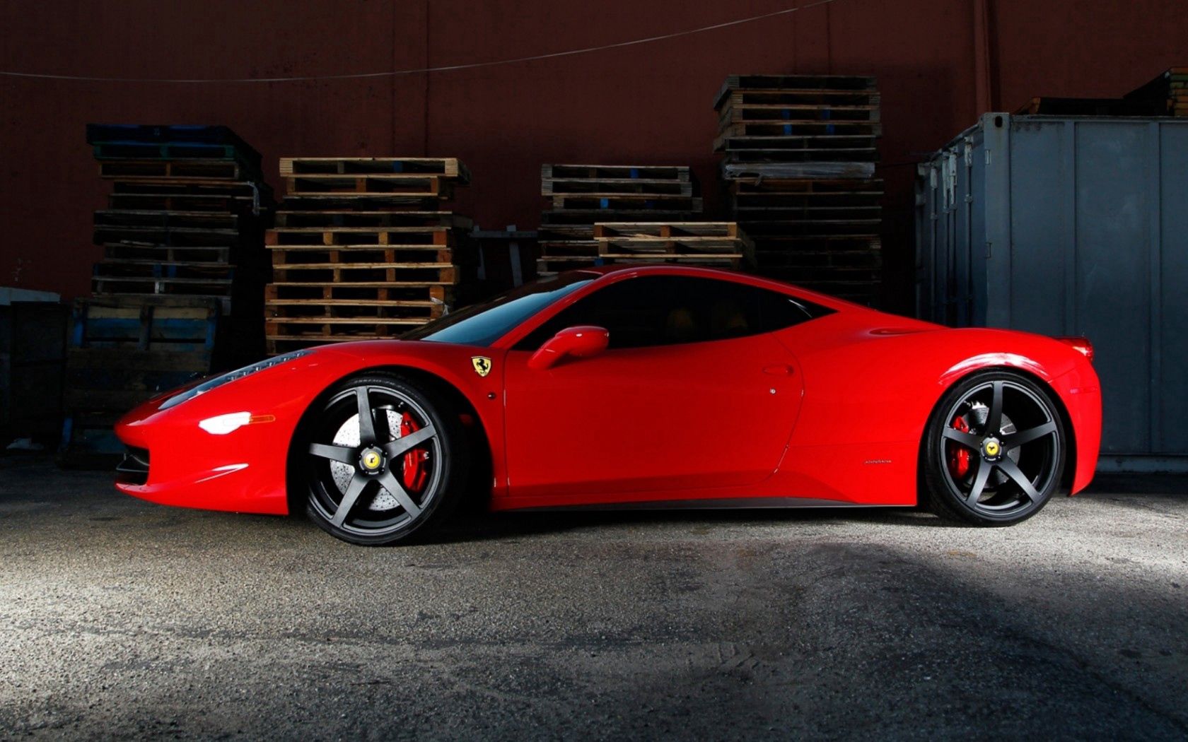 ferrari, 458 italia, red, italy, profile, tinted, black discs