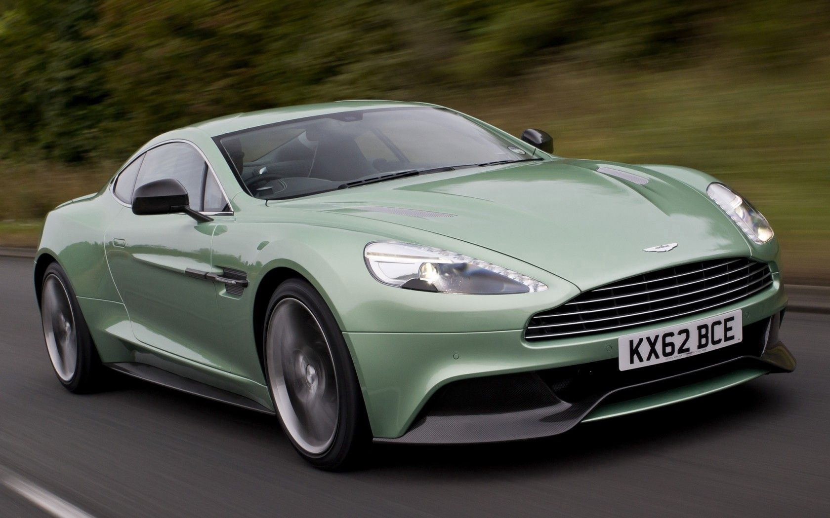 supercar, green, aston martin