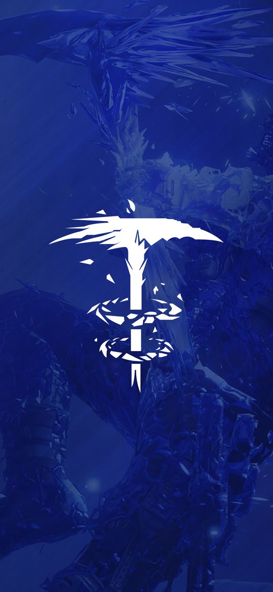 destiny 2, game, emblem, scythe, fragments, blue