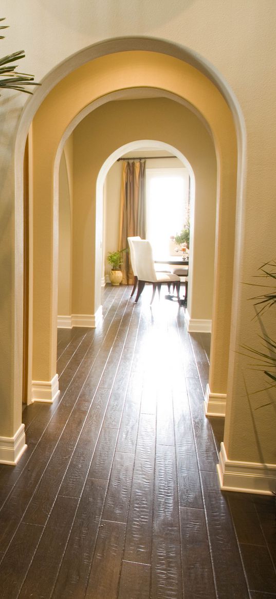 corridor, arches, home, stairs