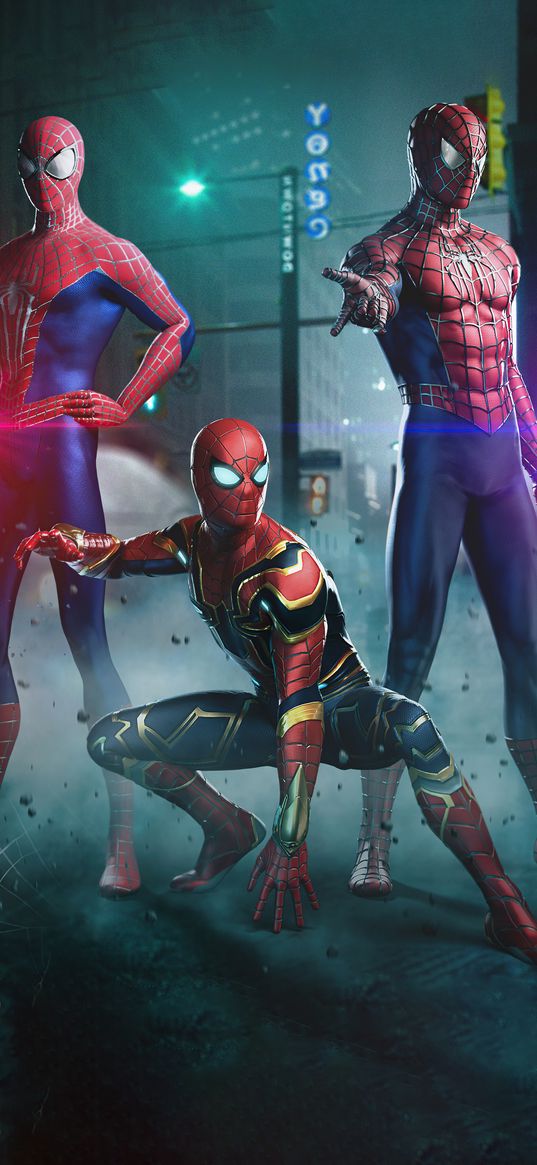 spider-man, superheroes, wallpapers, team, marvel