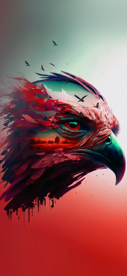 eagle, artist, wallpaper, art, bird