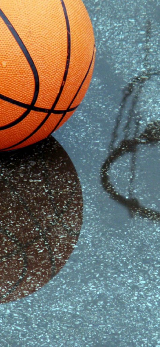 basketball, pool, reflection