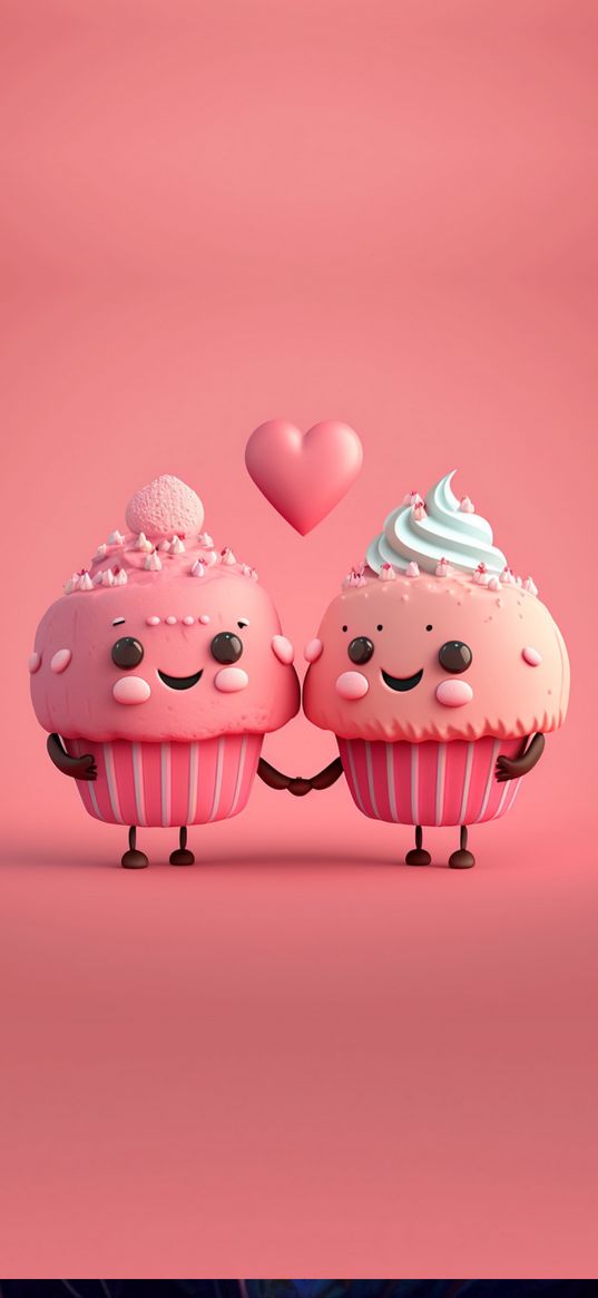 cupcakes, love, couple, amour, valentine, holiday