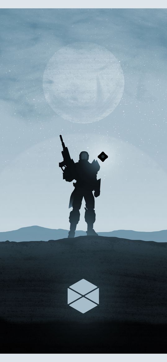 destiny 2, game, titan, character, soldier, weapon, planet, art