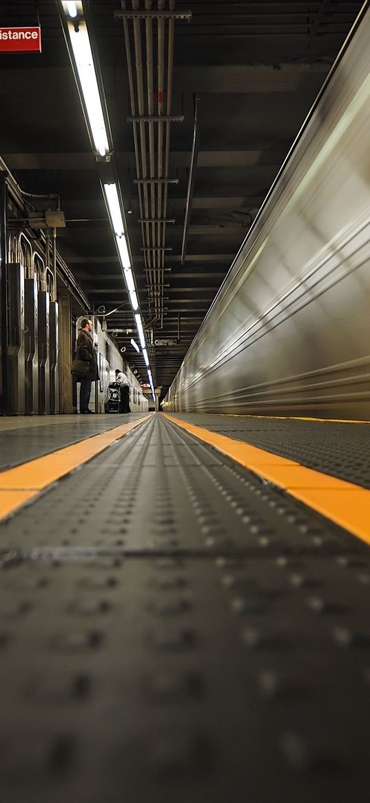 station, platform, train, passenger