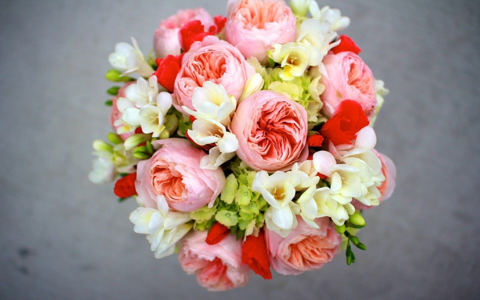 peony, freesia, hydrangea bouquet, arrangement, flowers