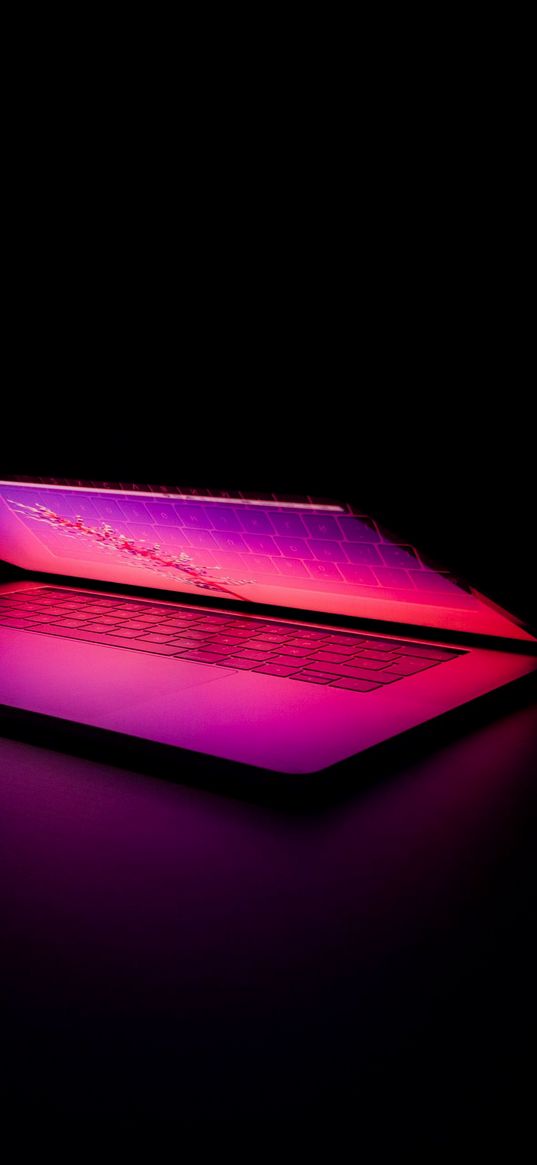 bend, pink, laptop