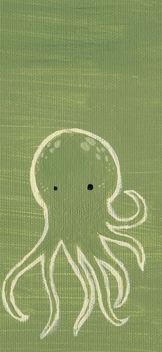 octopus, drawing, background, surface