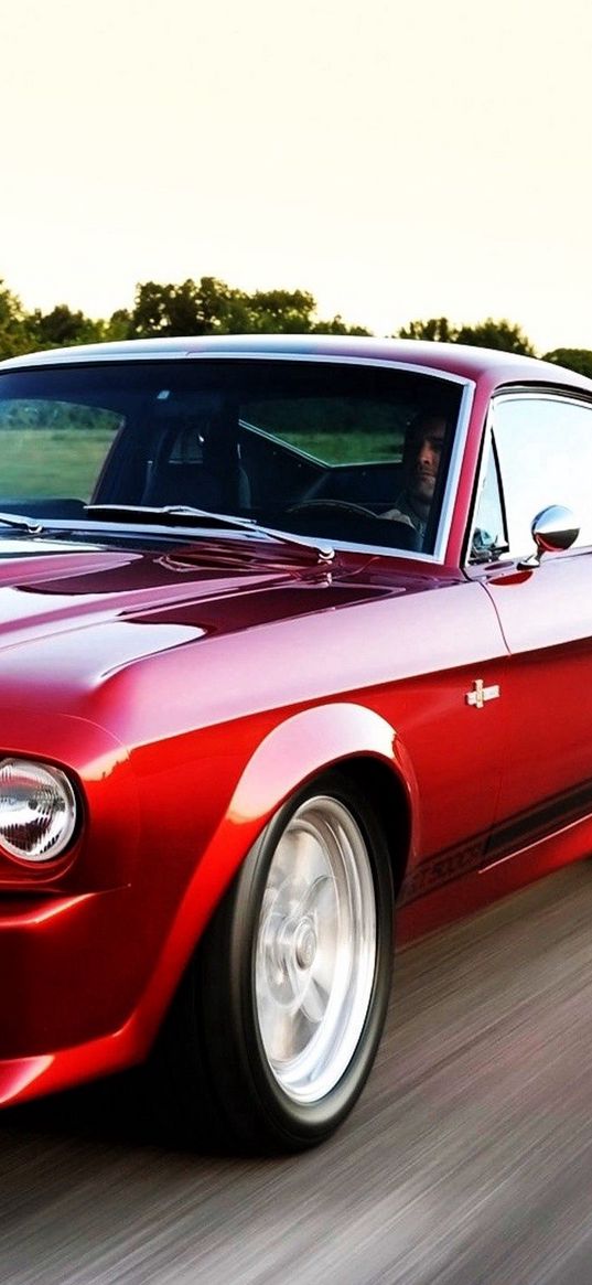 ford, ford mustang, red car