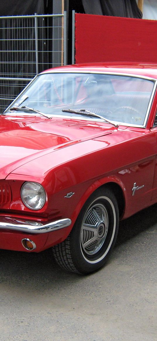 1965, ford, mustang, hardtop, front