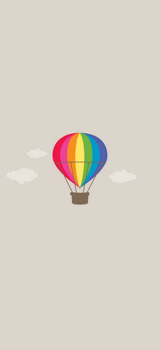 air balloon, flying, colorful, sky