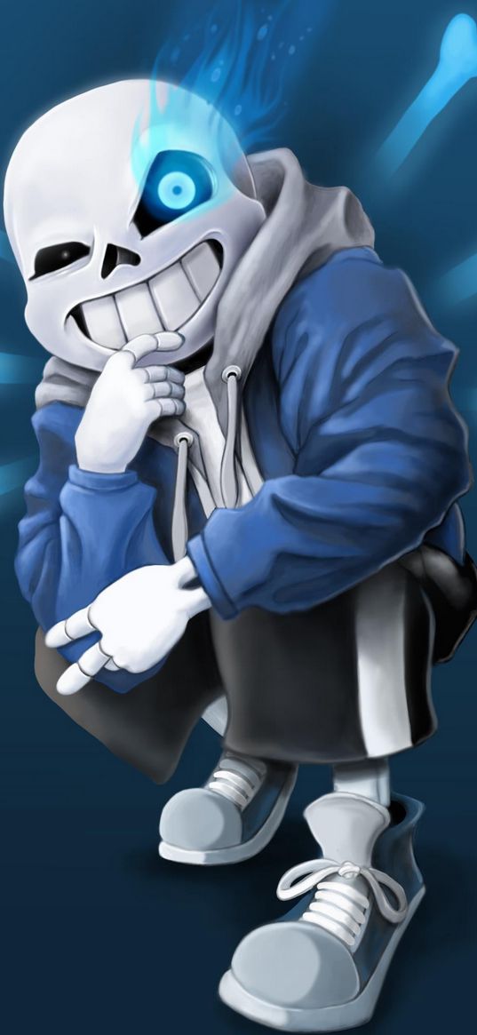 sans, undertale, game, character, pose, art