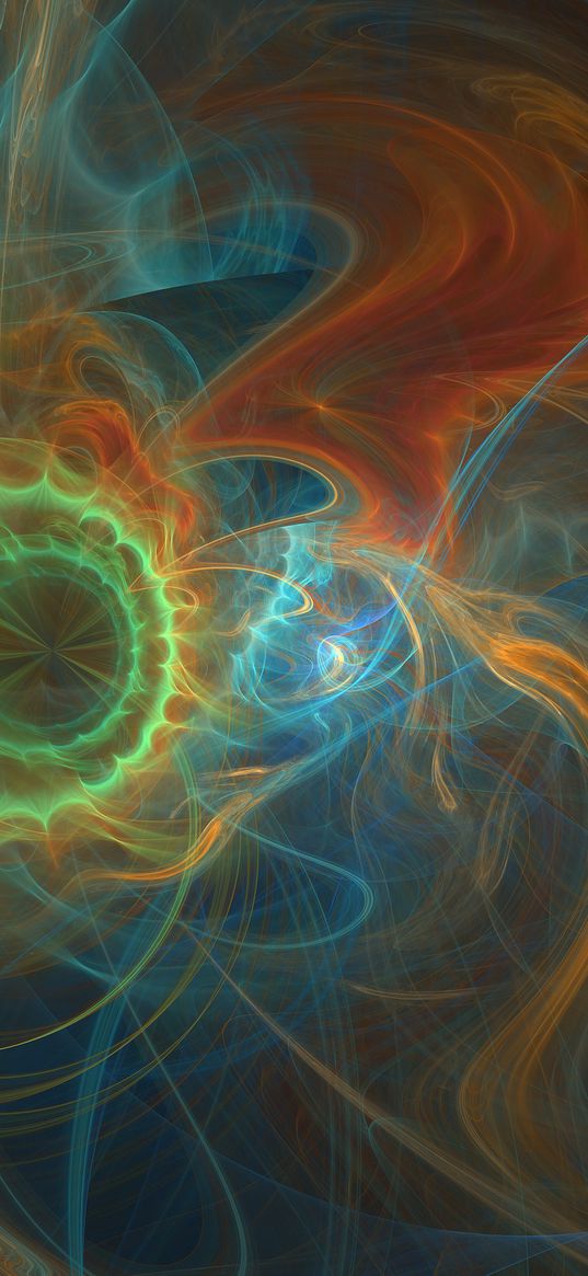 fire and ice, x-ray, fractal art