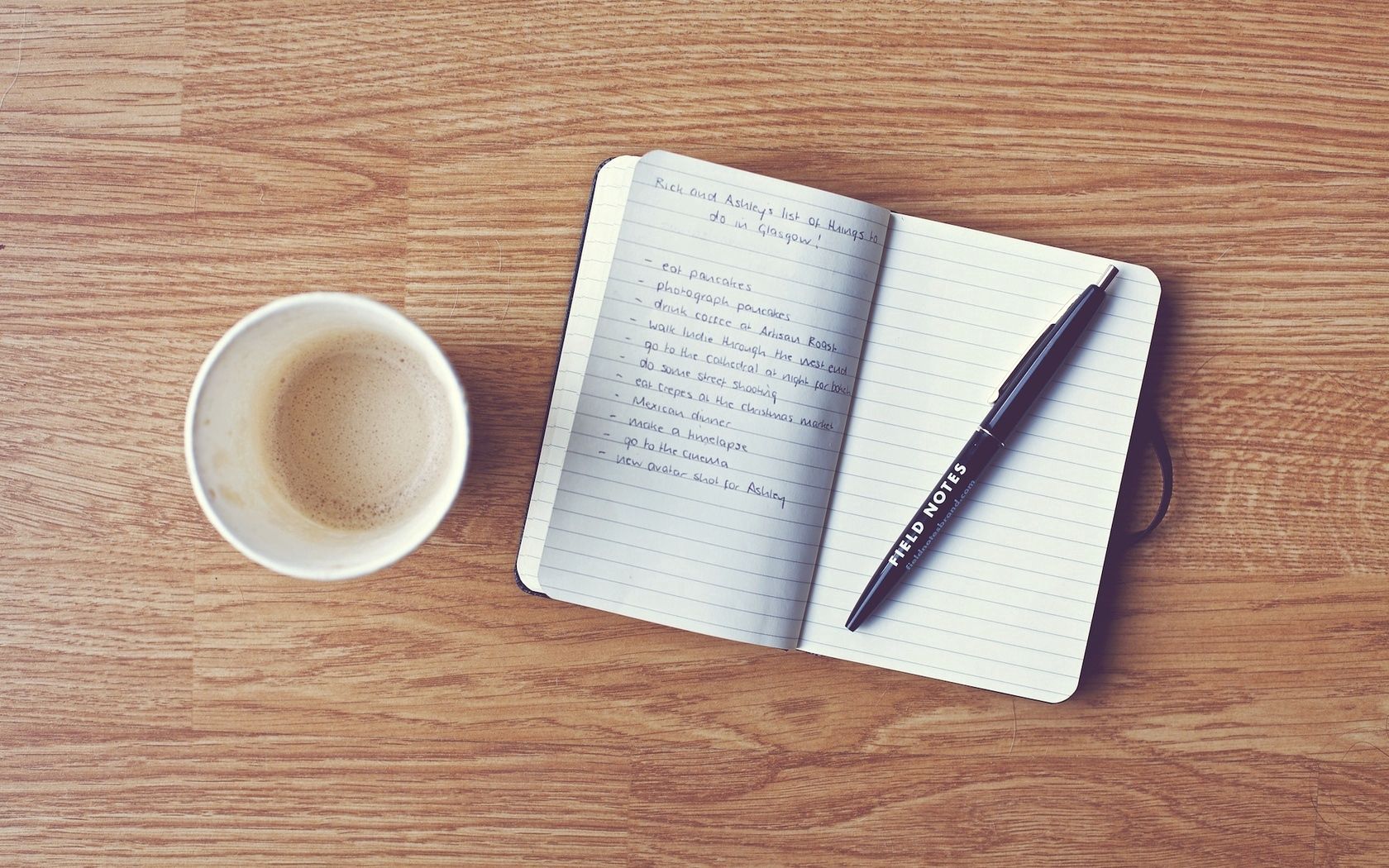 pen, coffee, notebook, writing