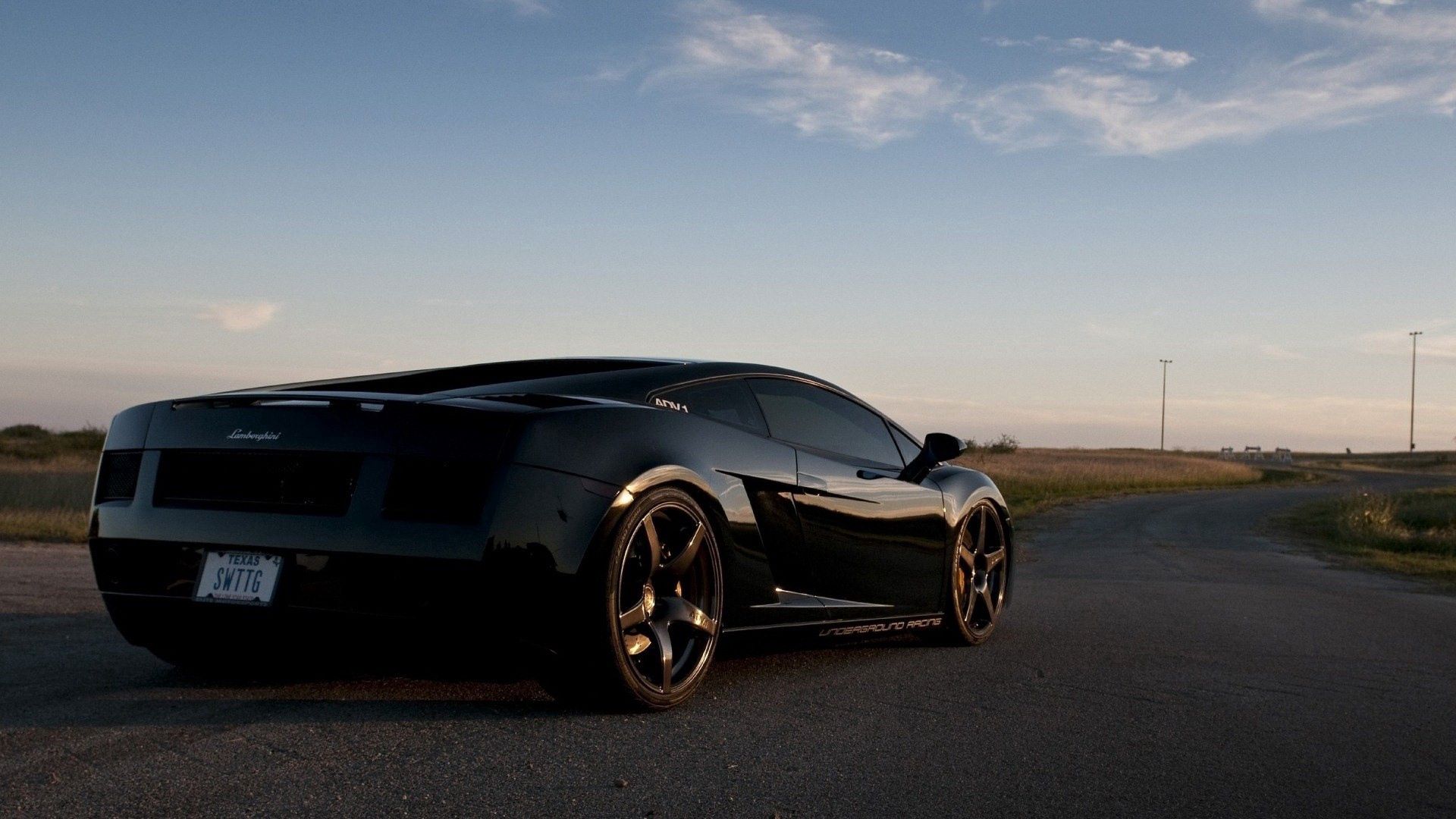 road, black, auto, lamborghini