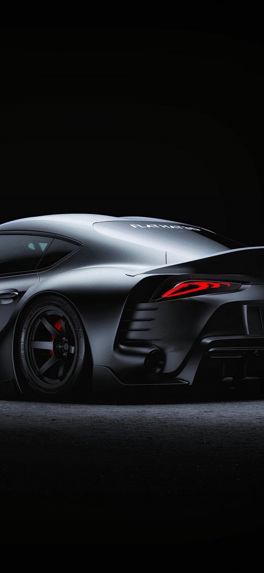 toyota supra, toyota, car, sports car, black, matte