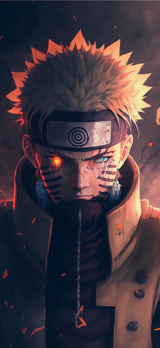 naruto uzumaki, naruto, anime, fanart, artwork, digital art, glowing fantasy