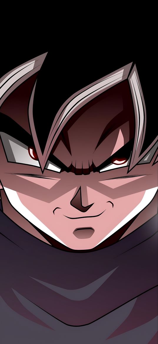 goku, dragon ball, anime, character, guy, face, smile, art