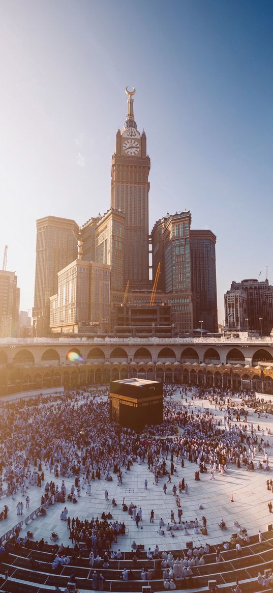 abraj al-bayt, kaaba, mosque, islam, mecca, saudi arabia