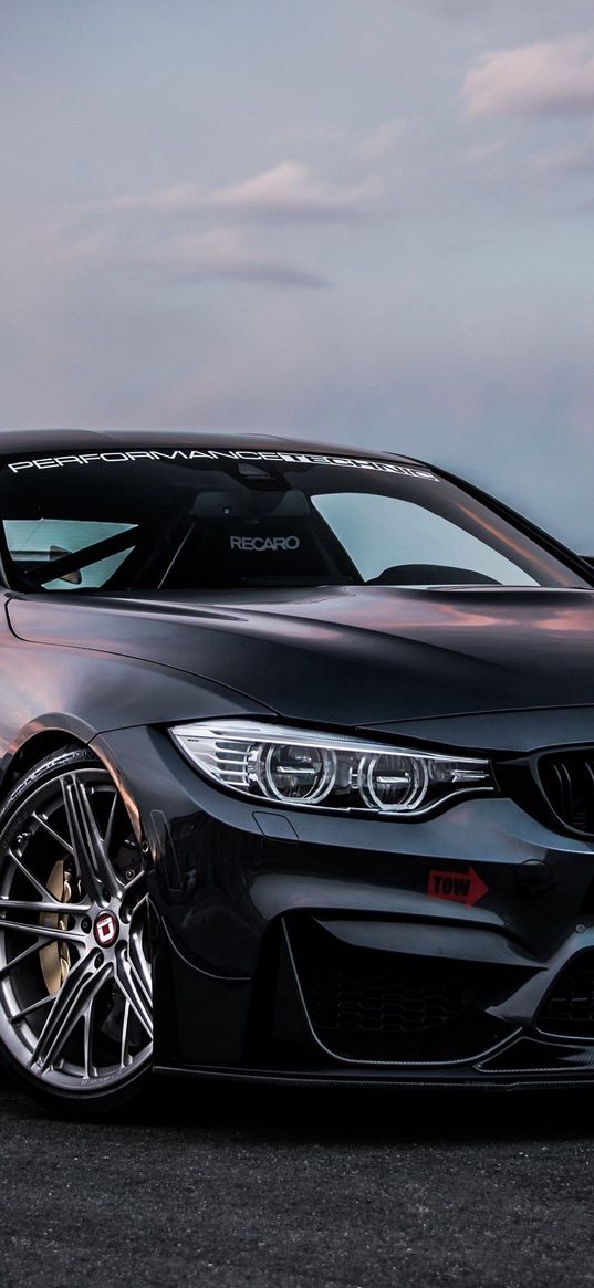 car, bmw, road, black, shiny