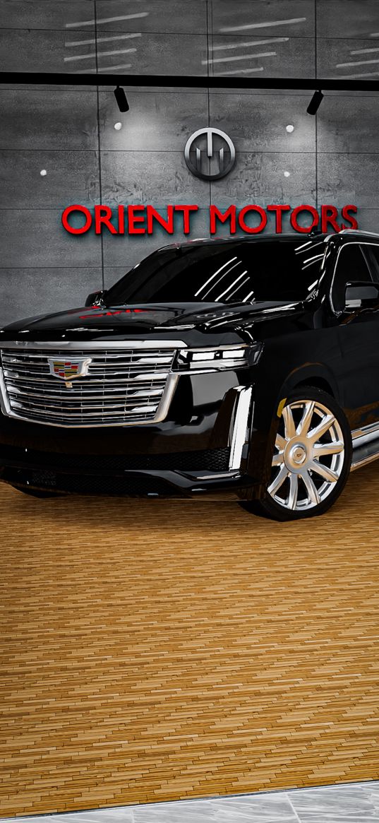 cadillac, chevrolet, gmc, showroom, car, cars, black, dark