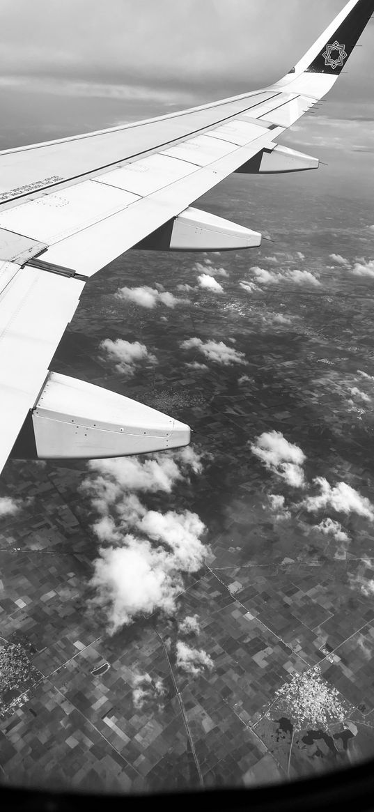 sky, airplane, trip, clouds