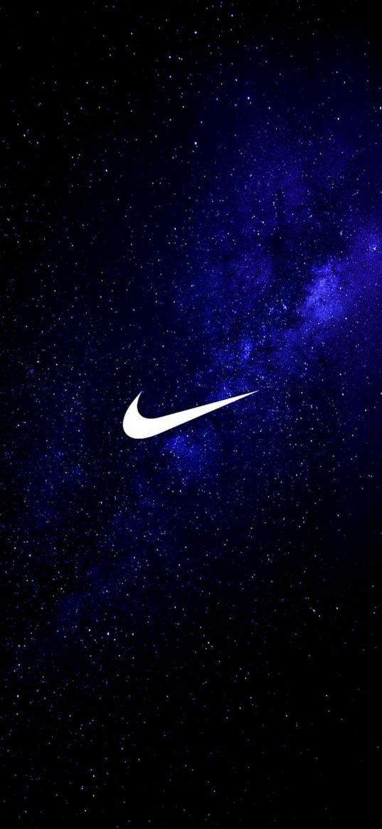 nike, logo, space, starry, infinity