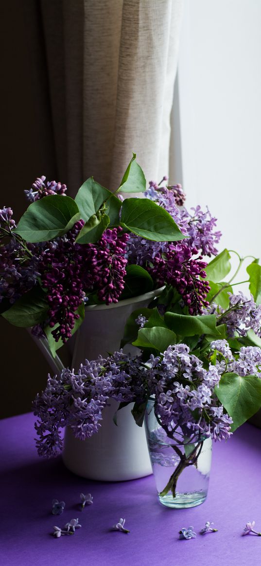 lilac, bouquets, flowers, purple