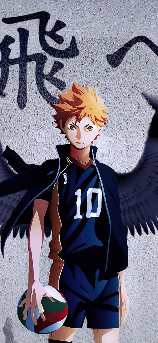 haikyuu, hinata, anime, anime boys, angel