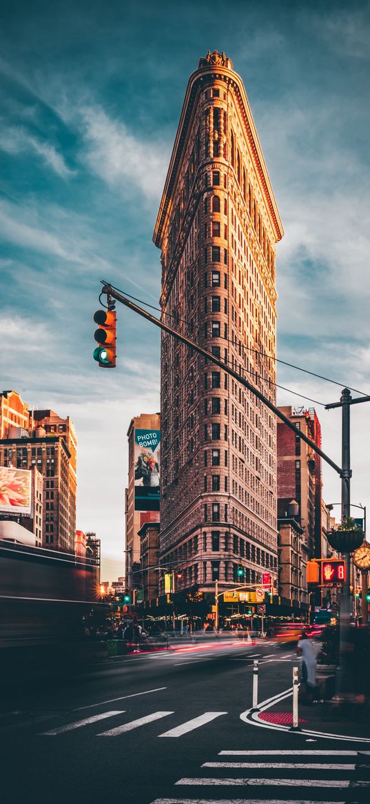 road, street, people, timelapse, buildings, city, clouds, sky