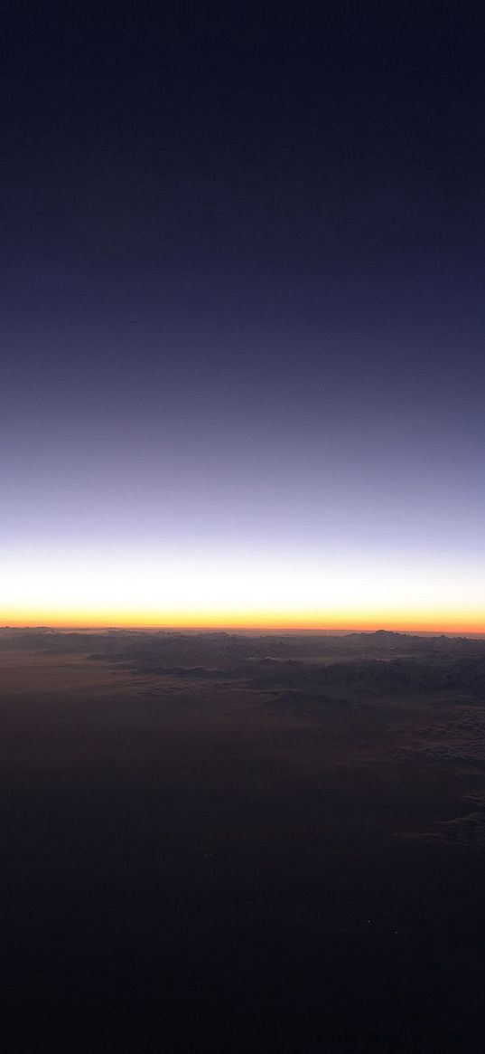 plane, flight, sky, beautiful, evening